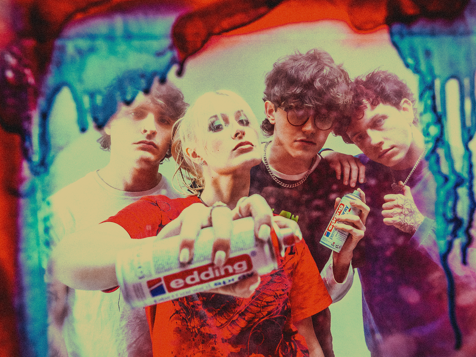 Das offizielle Pressefoto der Band South Arcade aus UK.